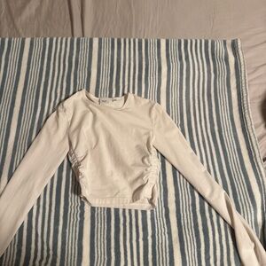 Aritzia Cream Long Sleeve Top